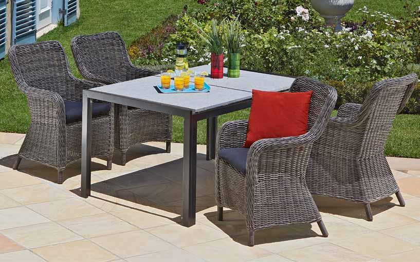 Sconto del 23% Set da giardino»st. Tropez«Struttura: legno duro massiccio oliato.