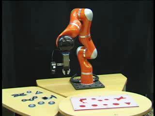 Controllo combinato con uso di sensori di visione e forza robot KUKA LWR con telecamera e sensore F/T (demo @ IEEE ICRA