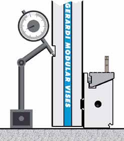 Si può anche allineare la morsa tramite viti calibrate, garantendo tolleranze centesimali. (No per tipo e2). rt.