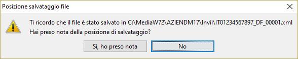 + estensione XML L Agenzia delle Entrate prevede che il nome del file trasmesso segua sempre la composizione sopra descritta pertanto il nome del file creato dal programma non deve essere modificato.