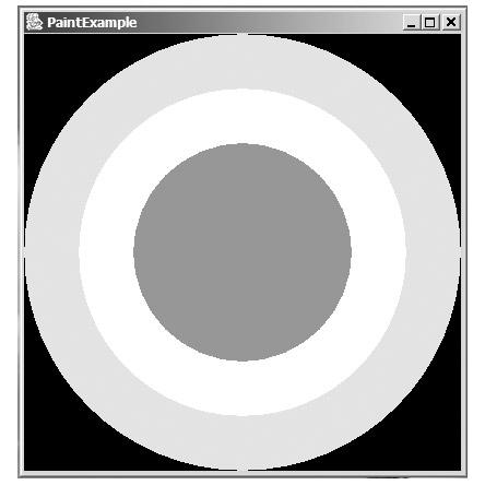 260 Capitolo 16. Il disegno in Java Figura 16.1 Un primo esempio di componente grafico personalizzato. I metodi di disegno vengono eseguiti in sequenza.