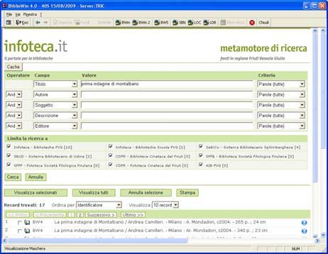 Evoluzione del portale www.infoteca.