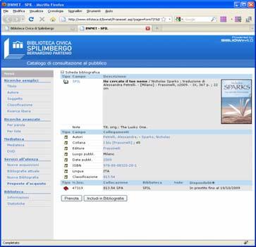 Sistema bibliotecario Spilimberghese www.