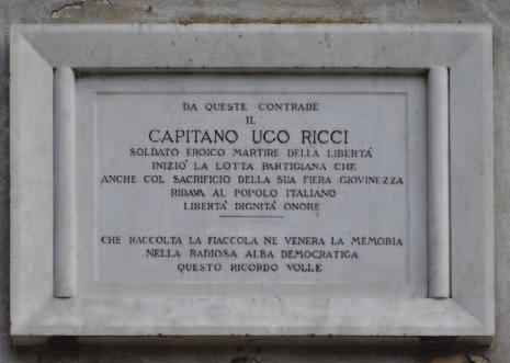 Negli scontri a fuoco muoiono il capitano Ugo Ricci, il commissario politico del distaccamento 59 60