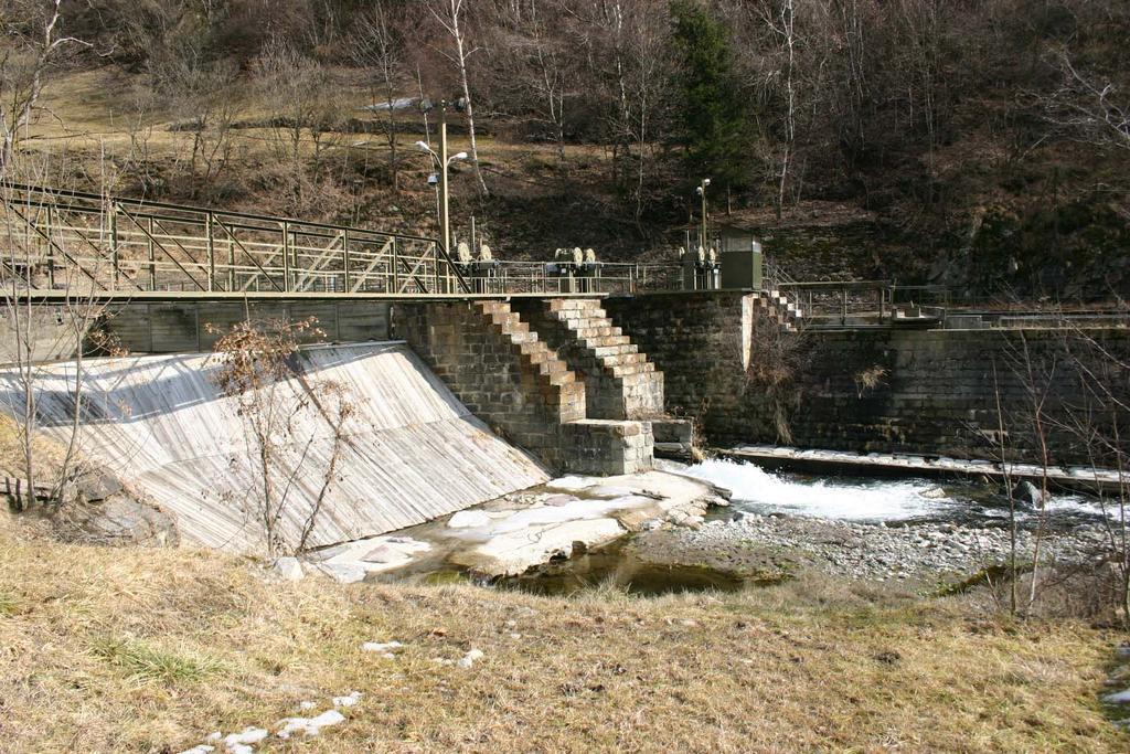 Rio Senales, opere di presa per la centrale