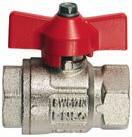 MF nickel plated brass, full flow ball valve. MADE IN ITALY Codice Code ø Pressione kg/cm 2 Conf.