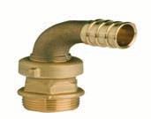 Raccordo per pompa excelsior curvo in ottone giallo. Excelsior pump bent pipe fitting. Art. 830 Accessori Codice Code ø Conf.