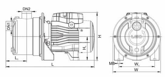 Elettropompe electric pumps AJm Elettropompe autoadescanti jet corpo pompa in acciaio inox Stainless Steel Jet pumps Applicazione Possono essere utilizzate per trasferire acqua pulita o liquidi