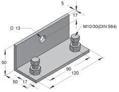 autobloccante 35 Piastra autobloccante L45 Dati tecnici: Per binari: 35/21, 36/40, Stex 35/35, Stex 35/42, 45/45 Materiale: Acciaio Applicazioni: Per il fi ssaggio sulle ali di profi lati Tipo