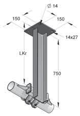 Punti fi ssi Mensole per punto fisso 3a F2 F2 Mensola per Punto Fisso 50/38/750 Mensola per Punto Fisso 120/55/750 Dati tecnici: Mensola per Punto fi sso 50/38/750 Dati tecnici: Mensola per Punto fi