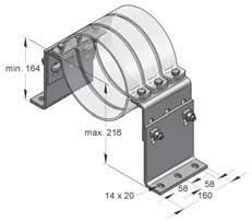 Supporto per punto fisso HV Punti fi ssi F X F Z 3a Supporto per punto fi sso HV1 Supporto per punto fi sso HV2 Supporto per punto fi sso HV3 Supporto per punto fi sso HV4 Dati tecnici: Applicazioni: