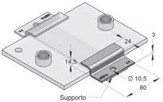 Piastra a Z Slitte di scorrimento Dati Tecnici: Applicazioni: Da utilizzare con le Slitte a Piatto Mefa Materiale: Acciaio Accessori richiesti: Vite esagonale M10x25, dado o piastra Tipo materiale: