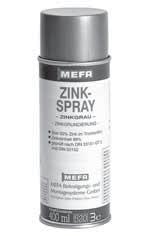 Spray zincante - Zinc Primer Materiale di consumo Spray zincante, Zinc Primer Caratteristiche: Dati tecnici: - Ripara le parti in acciaio minacciate dall'acqua e da agenti atmosferici Più del 95%