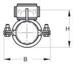 Acciaio Inox Punto fisso Tipo A (a saldare) Classe Antifuoco B2 "Normal flamability" acc.