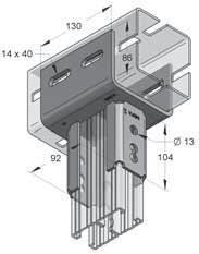 Piastre di base CENTUM CENTUM F X M G M G F X F X M G F AZ F2 F AX F BX M G L Piastra di base CENTUM XL 100 Piastra di base CENTUM XL 120 Piastra di base CENTUM XL 200 M G = F2 x L Dati Tecnici: Per