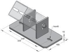 FZ F X F X F Y F Y Piastra snodata XL 100 longitudinale CENTUM Piastra snodata XL 100 trasversale CENTUM Dati Tecnici: Per profi lo tipo: XL 100 o XL 120