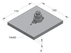 Morsetto CENTUM CENTUM FX FY F Z F Z Morsetto CENTUM Il Set si compone di: Dati Tecnici: Tipo binario: XL 100 o XL 120 U-Bolt filettato 1 Pz Materiale: Acciaio Applicazioni: per il fissaggio di