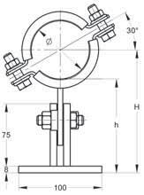 Dati Tecnici: Chiusura: Dado / Vite di chiusura Materiale: Acciaio Tipo di costruzione: Supporto T Tipo materiale: S235JR Larghezza: 100 Finitura: Zincatura galvanica (GALV) Lunghezza: 200 Pezzo