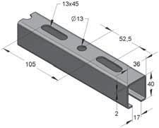 Profilo C 35/21 35/21/2,0 fbv lamina zincata a caldo 1,16 2 12 0800022 35/21/2,0 fbv lamina zincata a caldo 1,16 3 18 0800023 35/21/2,0 fbv lamina zincata a caldo 1,16 6 36 0800026 Binario di