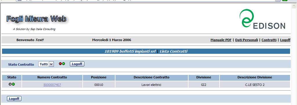 18/26 7 - SCENARIO DELLE TIMBRATURE Lo scenario delle timbrature consente ai fornitori Edison di esporre una prestazione oraria basandosi sul raffronto delle timbrature registrate dai