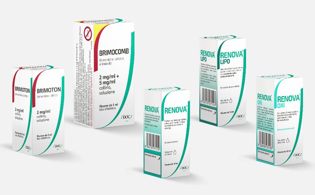 DOC Generici Packaging design, nuova linea oftalmici.