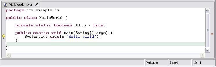 Java - Gestione codice