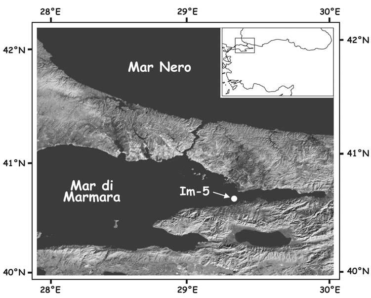 56 F. Fusco & M. Ricci Lucchi 2. LA VEGETAZIONE E IL CLIMA ATTUALI Nel settore orientale del Mar di Marmara si osservano rilievi che vanno da circa 700 m slm fino a 1600 m slm.