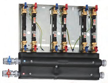 collettori. Dimensioni (l x h x p): 80 x 650 x 60 mm. Nel gruppo circuito riscaldamento/raffrescamento cod. 70036 si deve inserire il modulo idraulico PLURIMOD CLIMA serie 700.