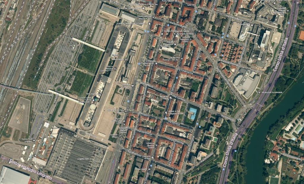 Comprensorio Lingotto t Planimetria indicativa