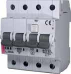 INTERRUTTORI MAGNETOTERMICI DIFFERENZIALI SERIE KZS RESIDUAL CURRENT CIRCUIT BREAKERS WITH OVERCURRENT PROTECTION KZS SERIES Norme Standards: IEC EN 61009 3 POLI (4 MODULI DIN) 3 POLES (4 DIN