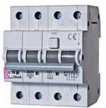 Norme Standards: IEC EN 61009 3 POLI + N (4 MODULI DIN) 3 POLES + N (4 DIN MODULES) Interr. curva B Diff.