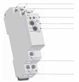 Carico nominale / Breaking capacity 4000 VA / AC1 384W DC Indicazione uscita / Output indication LED rosso / Red LED Temperatura di lavoro / Operating temperature 20 C / +55 C Sezione cavi