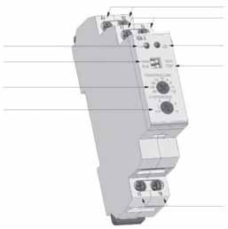 10A / 24V DC Carico nominale / Breaking capacity 4000 VA / AC1 300W DC Temperatura di lavoro / Operating temperature 20 C / +55 C Sezione cavi collegamento / Cable section max 2,5 mm 2 Rigidità