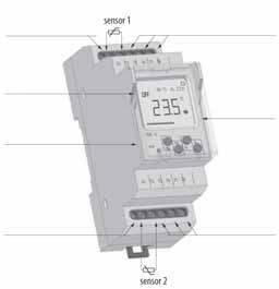 termostati modulari Thermostat relays typs Intervallo temperatura Temperature range 2471801 30.. +10 C 1 2471813 0.. +40 C 1 2471802 30.