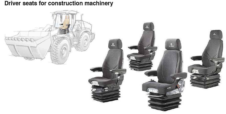 SEDILI GRAMMER/GRAMMER SEATS SEDILI PER CARRELLI ELEVATORI/DRIVER SEATS FOR FORKLIFT