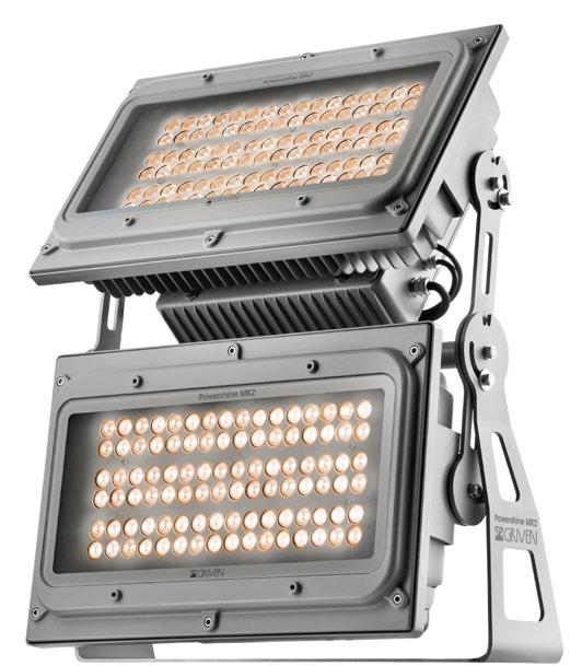 13 THE OUTDOOR LED DIMENSION SURFACE MOUNT SOLUTIONS uses a total of 192 powerful RGBW, warm, cold or dynamic white LEDs and is available with a vast choice of optics for the maximum lighting design