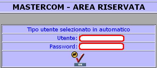 è un accesso diretto più rapido tramite l icona MASTERCOM presente sul desktop dei computer della sala