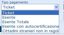 Se l impegnativa prevede un esenzione è obbligatorio inserire