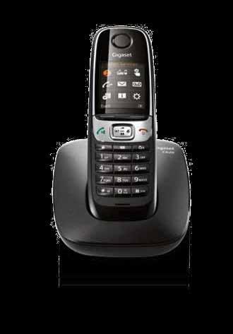 Gigaset C620 black Telefono dect Nuovo, potente ed ergonomico: il telefono, con rubrica da 250 contatti e tutti i più evoluti servizi di telefonia, supporta la tecnologia ECO GREEN ad alta efficienza