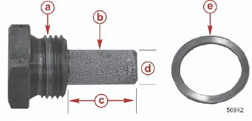 Sezione 5 - Mnutenzione 4. Rimuovere il gruppo dell'nodo. - Refrigertore intermedio - Tppo dell'nodo c - Anodo di 20 mm (0.79 in.