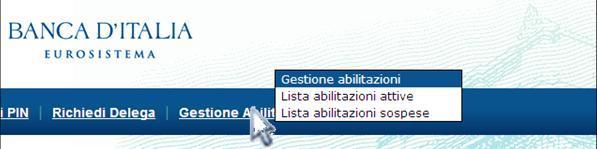 Passand cn il muse spra il link Gestine Autrizzazini vengn visualizzate le 3 pssibili pzini: 5.2.1.