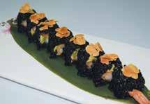 tartare di salmone 072 Uramaki crunch roll Riso