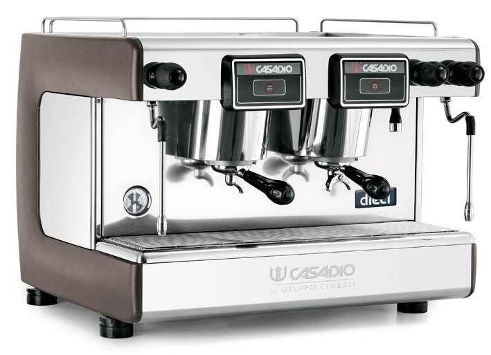 DIECI S TRIFASE MACCHINE PER CAFFÈ ESPRESSO S/2 B3252H9UIABZA 2.590,00 S/3 B3352H9UIABZA 3.490,00 Macchina per caffè espresso semi-automatica robusta e affidabile. 2 lance vapore.