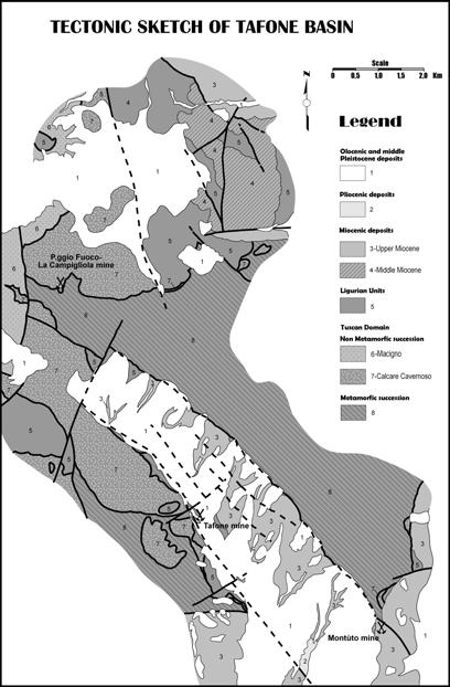 STRATIGRAPHY AND TECTONICS OF THE NEOGENE-QUATERNARY MINOR BASINS OF THE INNER NORTHERN APENNINES: THE TAFONE BASIN (ROMANI MTS., SOUTHERN TUSCANY-NORTHERN LATIUM) G. CORNAMUSINI 1-2, F.