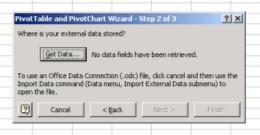 con Excel - Selezionare l opzione External data source