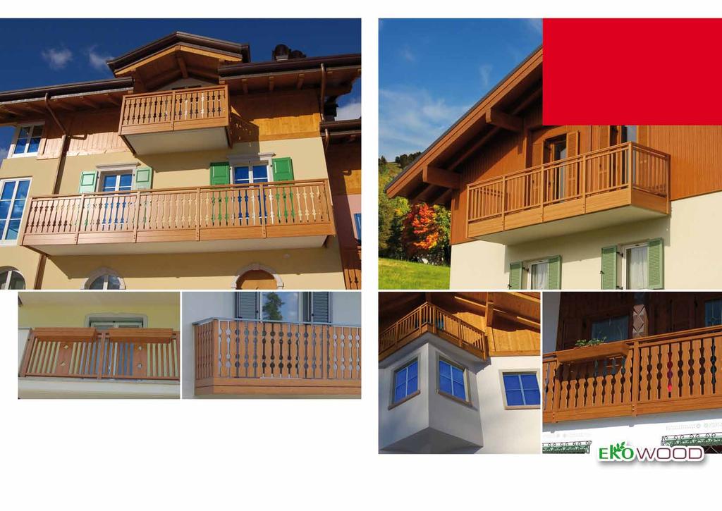 Ottima integrazione estetica con parti in legno Tanti colori e modelli a catalogo In queste pagine sono presentate alcune delle più significative realizzazioni installate per chi ha scelto di