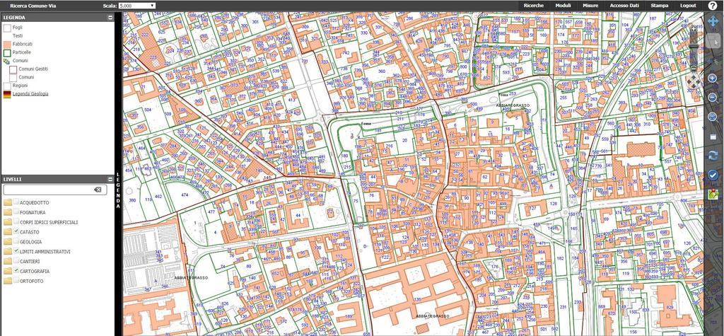 Mappali Cantieri Ubicazione