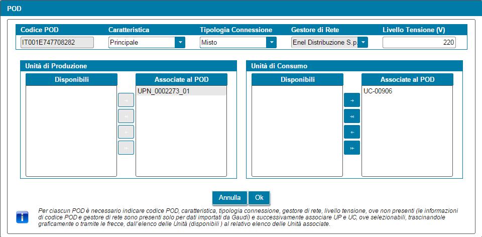 Qualifica: SEU00000001 Identificativo configurazione: 001 Stato: Da Inviare SOGGETTO REFERENTE PRODUTTORI E CLIENTI FINALI DATI GENERALI IMPIANTI DI PRODUZIONE UNITA di CONSUMO POD CONVENZIONI