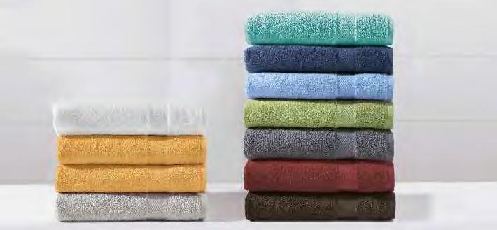 Asciugatura rapida e di facile cura. Materiale: 60% cotone, 40% viscosa, 600 g/m² (tappeto bagno 800 g/m²).