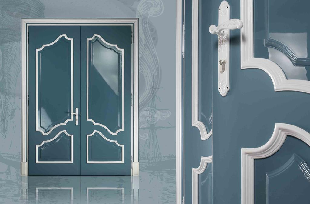 CO 512 Anta laccata opaco pennellato Blue Wedgwood Brushed matte Wedgwood blue lacquered door